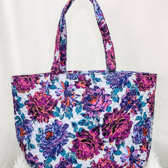 Vera Bradley Bags Vera Bradley Grand Tote Set In Neon Blooms Poshmark
